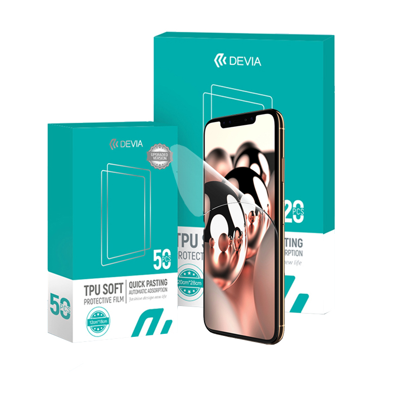 Devia TPU Soft Protective Film - đánh giá và giá Screen Protector Cutter