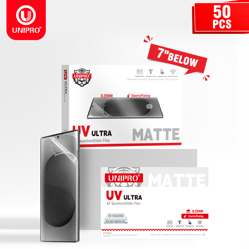 UNIPRO 250um HD MATTE UV Fiber - đánh giá và giá Screen Protector Cutter