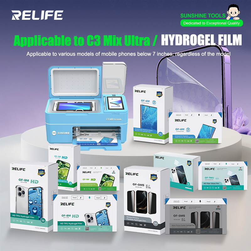 RELIFE GF-1M GF-5MS HD TPH Hyd - đánh giá và giá Screen Protector Cutter