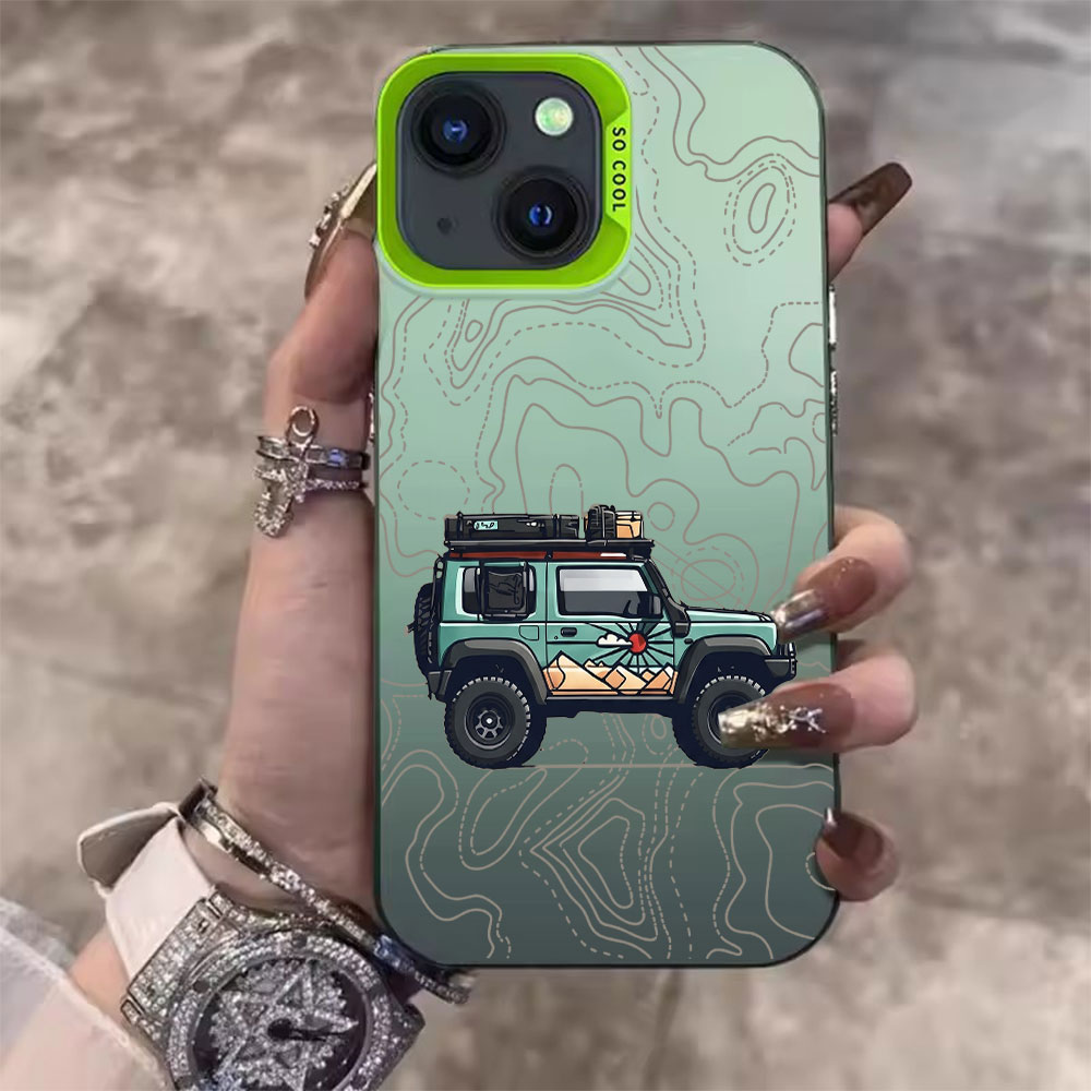 Simple Car Pattern Phone Case  - đánh giá và giá Apple Iphone 15 Pro Max