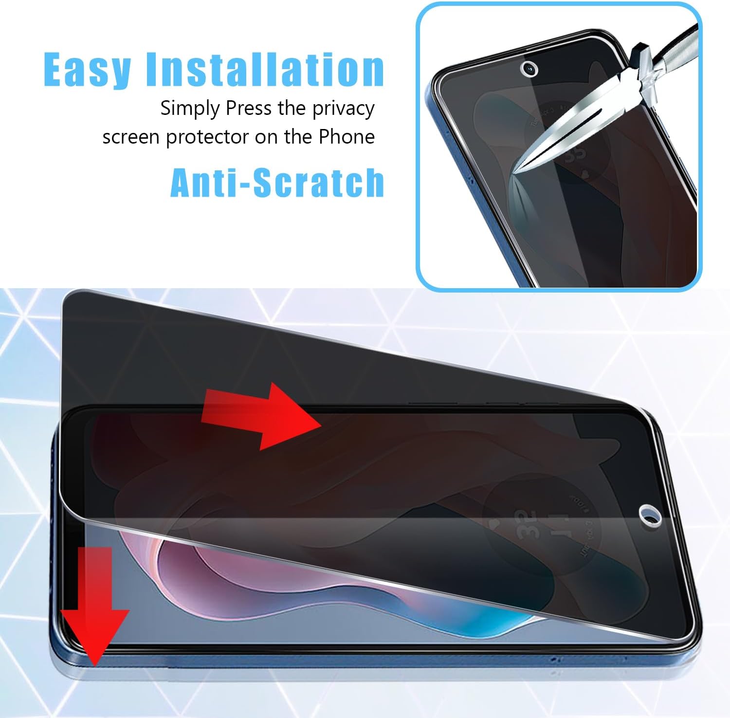 2 PACK Privacy Filter Tempered - đánh giá và giá Privacy Filter 2Pack